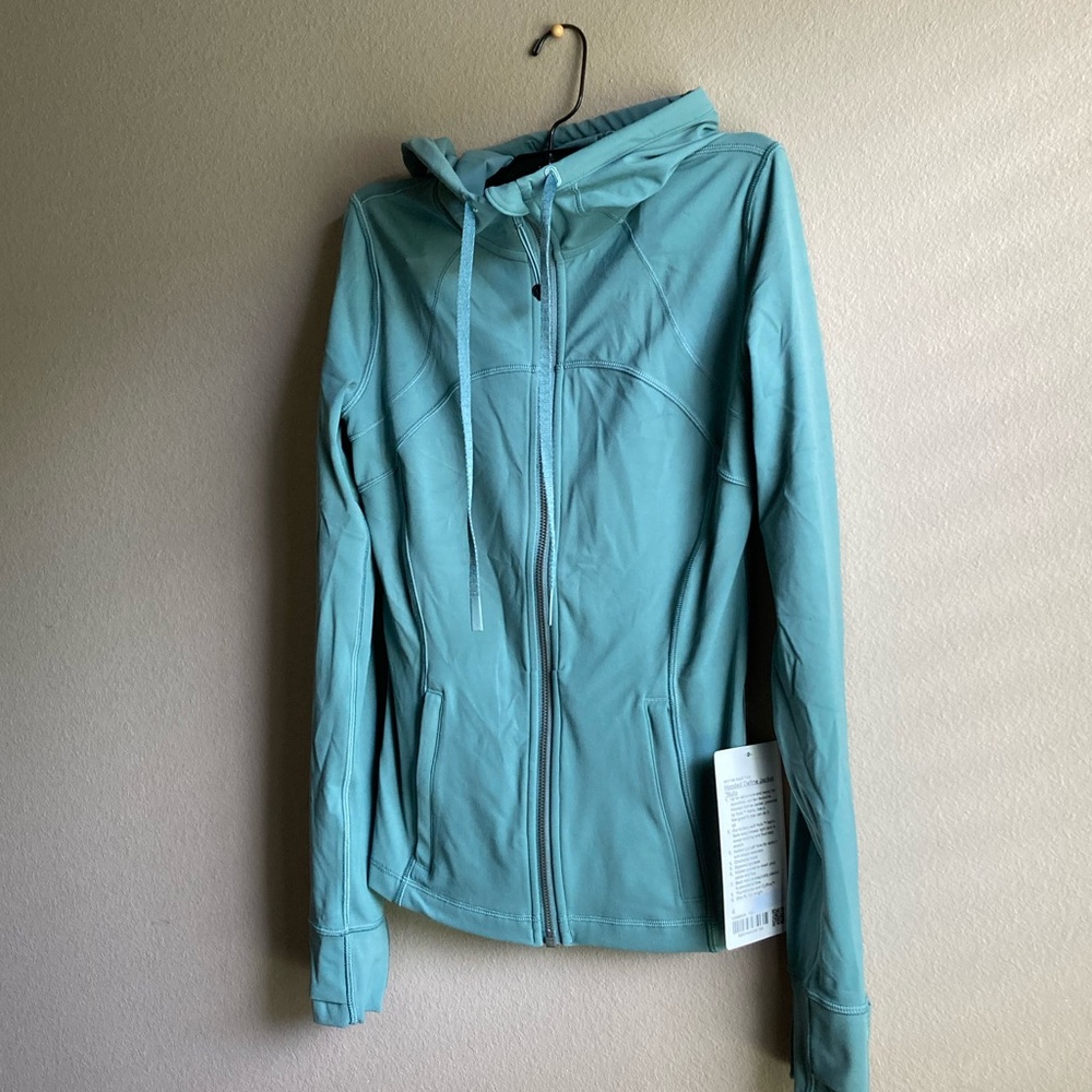 nwt Lululemon define hooded jacket tealwater size 4
